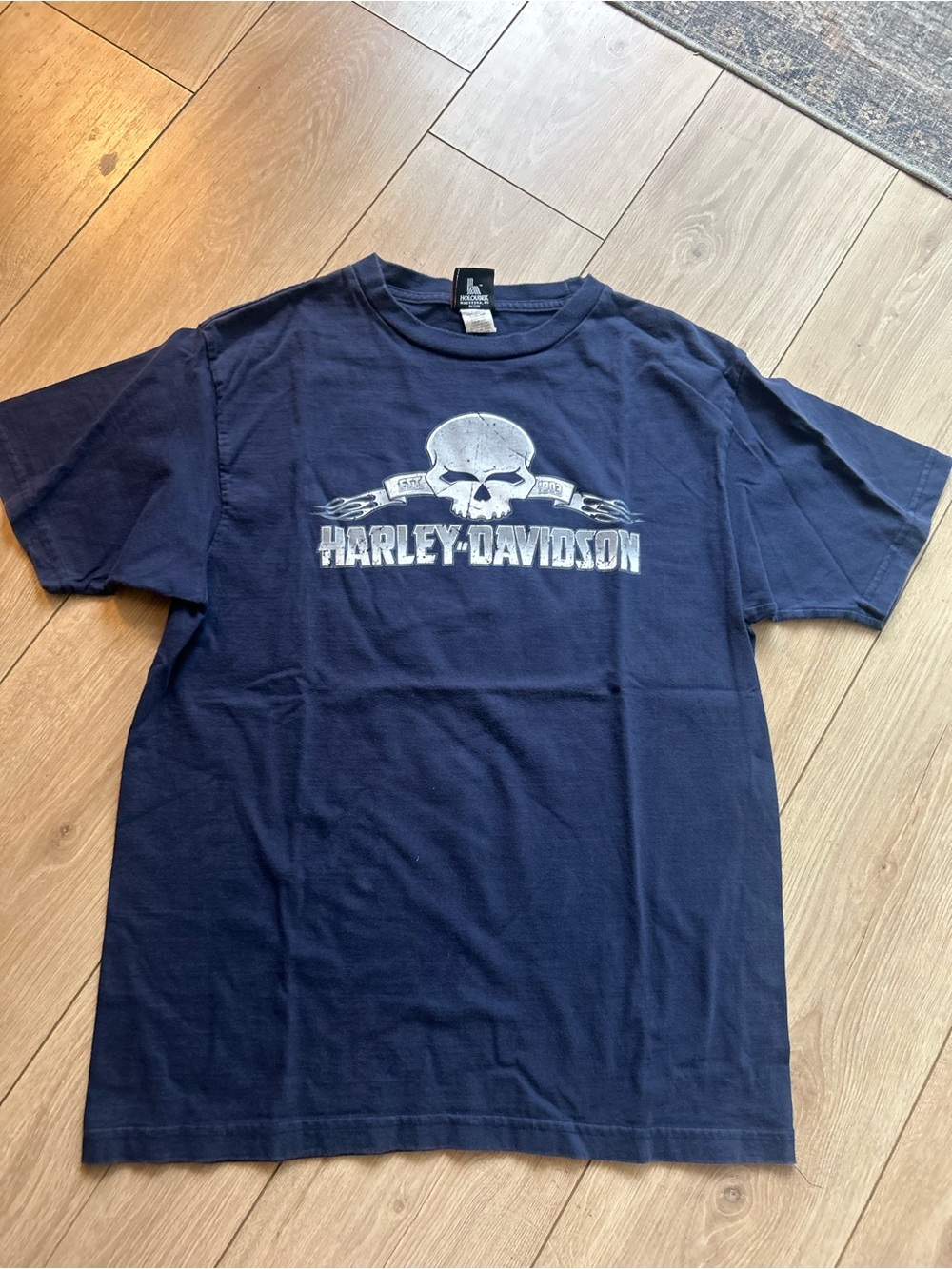Harley-Davidson Navy Short Sleeve Skull Logo Tee